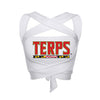 Maryland Terps White Multi Way Bandeau Top