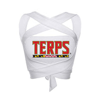 Maryland Terps White Multi Way Bandeau Top