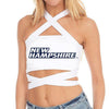 New Hampshire Wildcats White Multi Way Bandeau Top