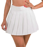 White Varsity Tennis Skirt