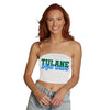Tulane Roll Wave White Tube Top