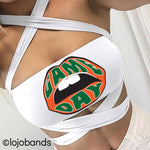 Game Day White Multiway Bandeau - lo + jo, LLC