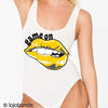 Game On Lips Tank Bodysuit - lo + jo, LLC