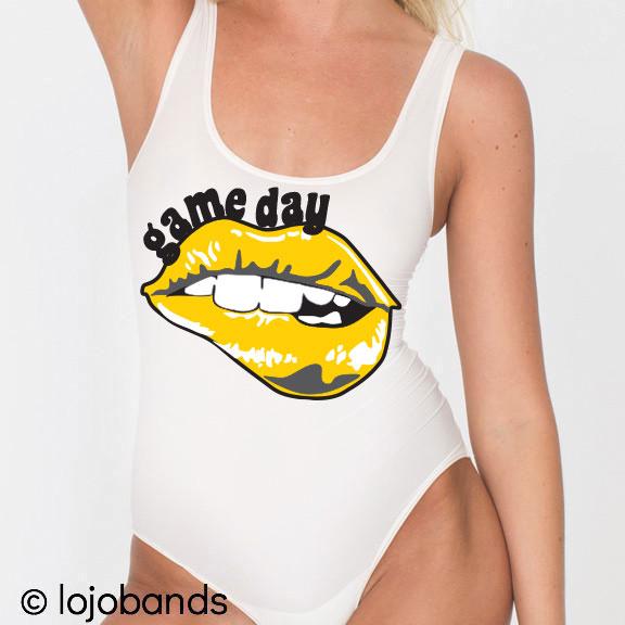 Black & Yellow Game Day Bodysuit - lo + jo, LLC