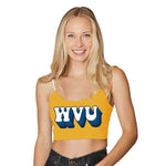 West Virginia Mountaineers Gold Spaghetti Tank